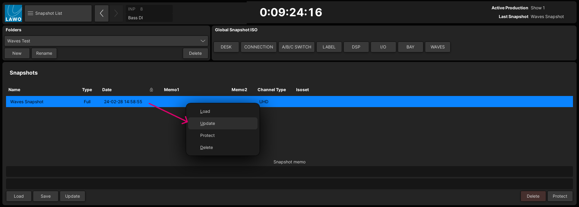Waves for mc² - Saving and Loading Settings