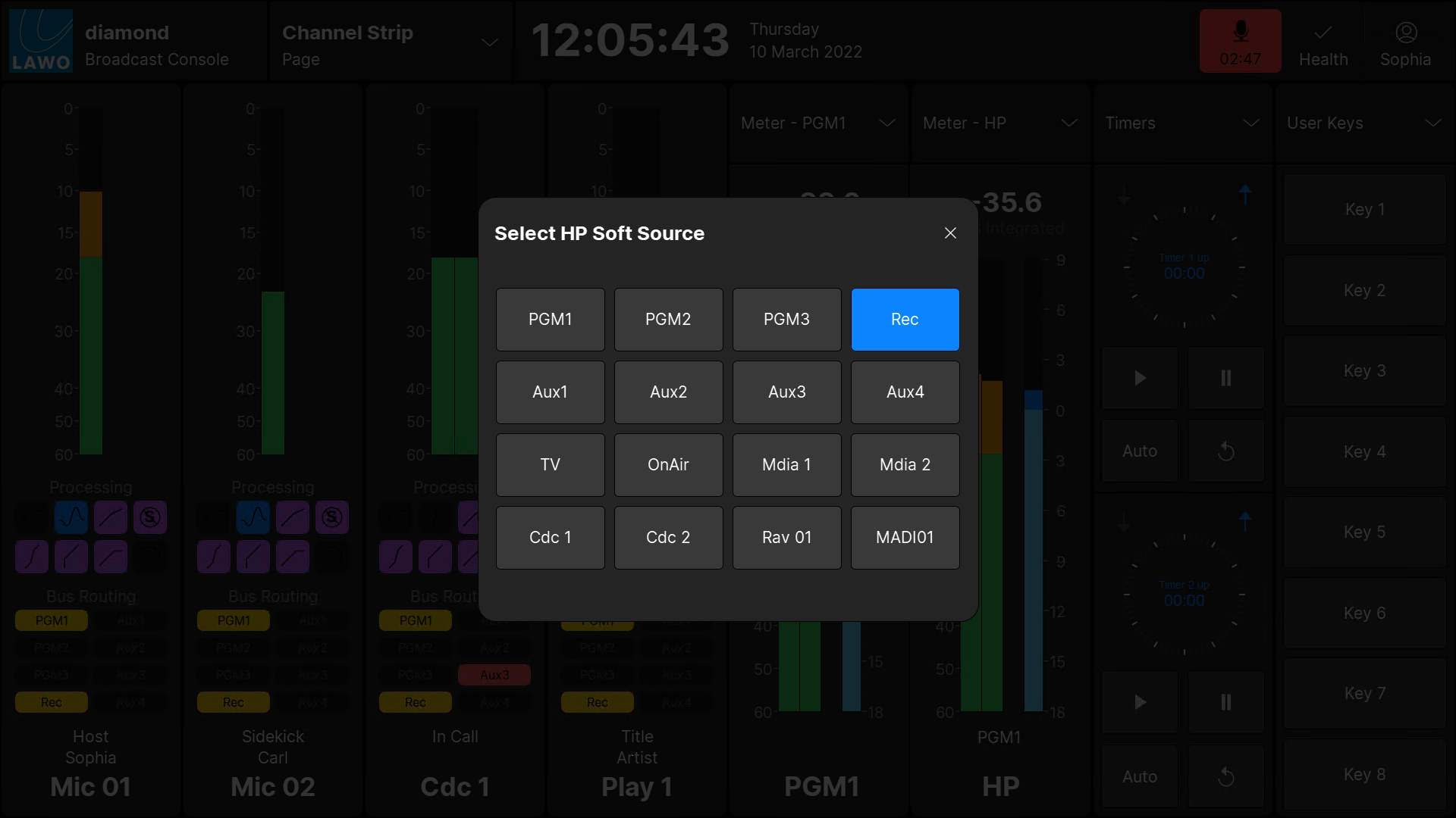 HP Soft Select Key (GUI overlay)